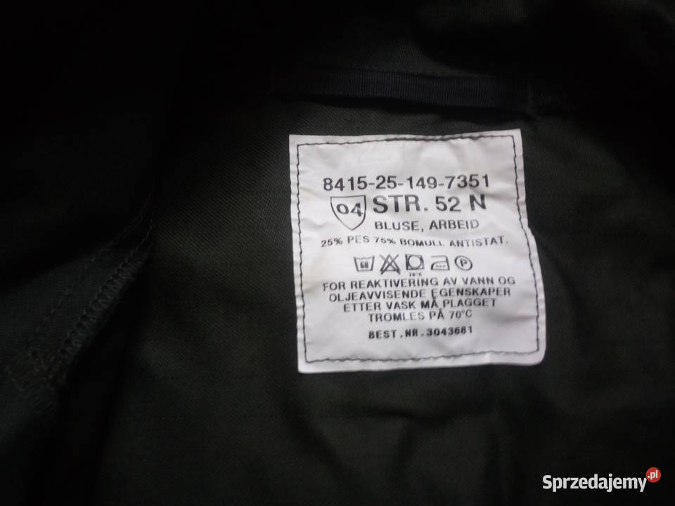 bluza mundur armii norweskiej Łódź