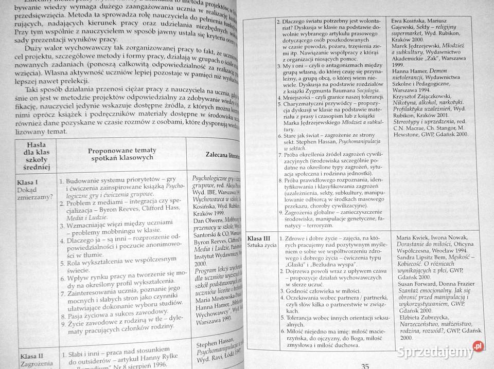 Program szkolny Klocki autonomiczne Katarzyna Chełm sprzedam