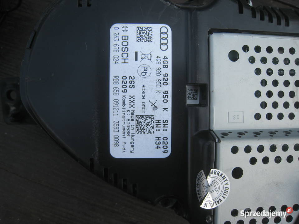 Zegary liczniki Audi A6 c7 diesel 4g8 920 950 K sprzedam