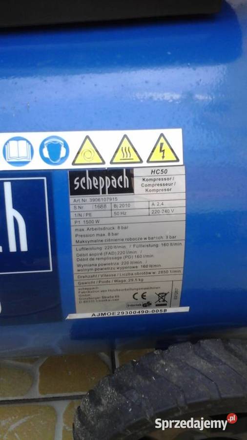 Kompresor Scheppach HC50 Nowy wielkopolskie Oborniki sprzedam