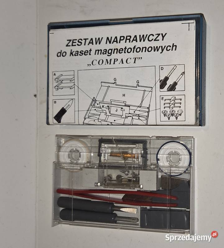 Zestaw naprawczy do kaset magnetofonowych