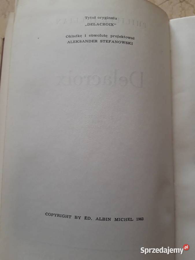 Delacroix Philippe Jullian 1963 Antykwariat śląskie
