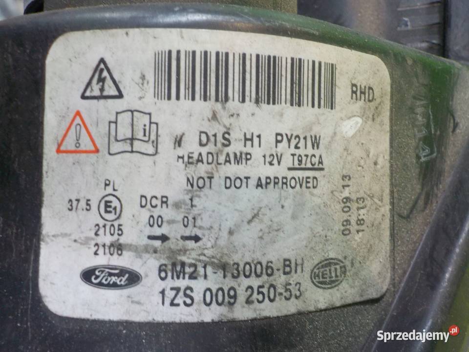 FORD S I MK1 LIFT 11r XENON lampa lewa przod Suków