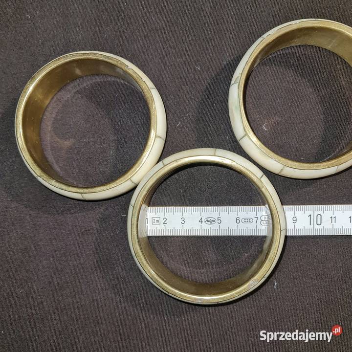 Bransolety w kolorze złoto perłowo Grube Katowice