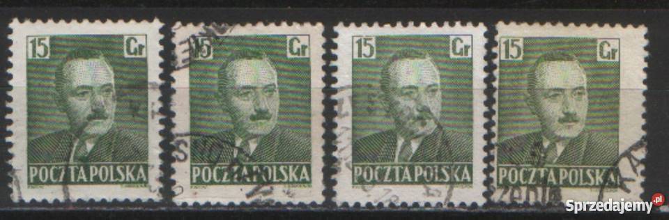 Zn Fi 535 a b c d kas 1950 Filatelistyka Gliwice