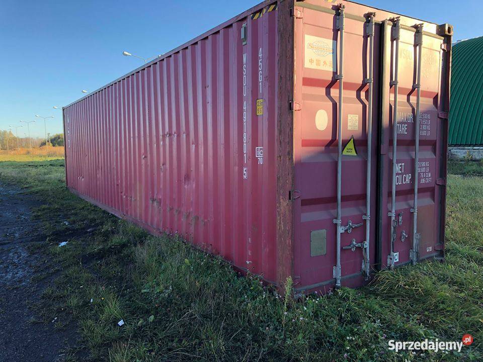 Kontener morskimagazynowy 40HC używany stan As sprzedam
