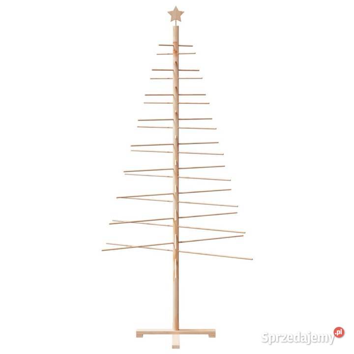 vidaXL Drewniana choinka do udekorowania 210 Wyposażenie wnętrz mazowieckie Warszawa