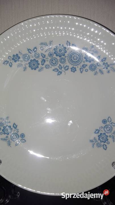 Talerz patera fason Karol porcelana Chodzież Porcelana i szkło