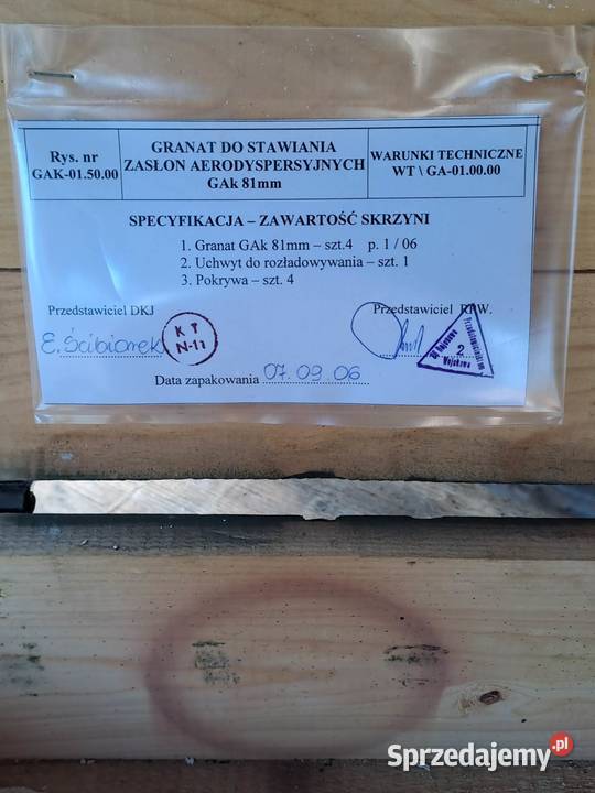 Skrzynia wojskowa drewniana Kalisz