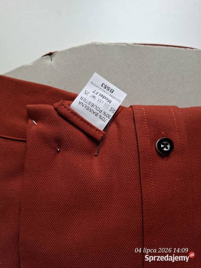 nowa koszula męska Feniks Slim ceglasta rdzawa Koszalin sprzedam