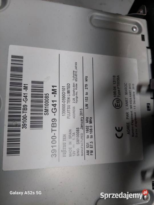 Radio honda Civic IX plus ramka Imielin