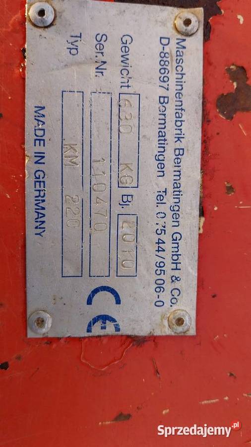 MULCZER HUMUS 220 kosiarka bujakowa 22m na Lemken Przymiłowice-Podgrabie