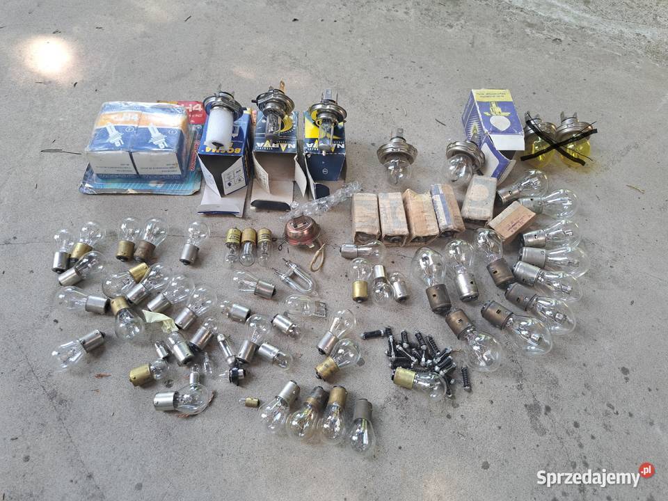 Żarówki samochodowe z czasów PRL 6070r osobowe Leszno