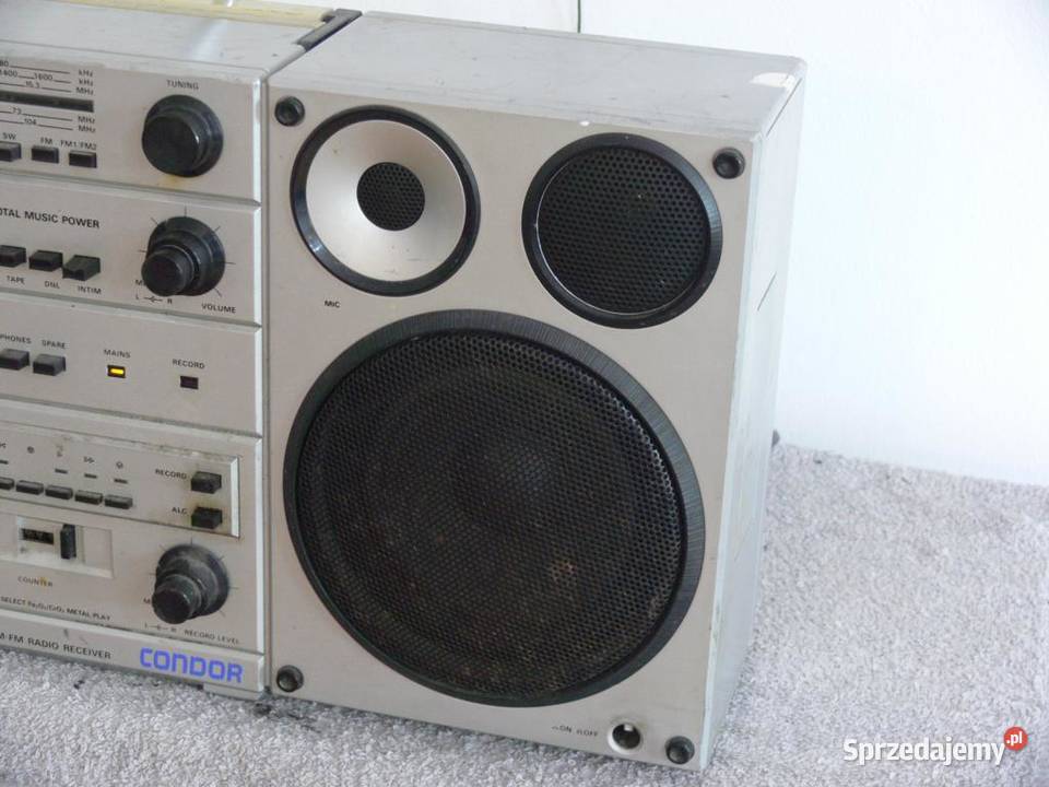 Radio Magnetofon Condor Unitra WYSYŁKA Radioodtwarzacze Jasło