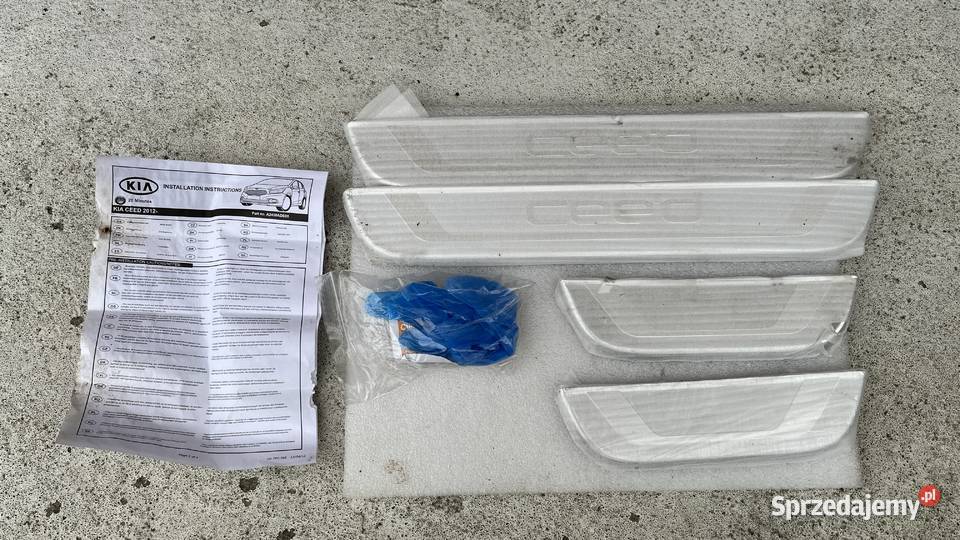 Nakładki Listwy ozdobne na progi KIA Ceed 12 Motoryzacja Nur