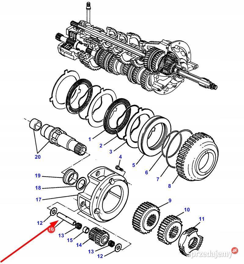 3581484M1 SWORZEŃ KOŁA Massey Ferguson 3610 3630 Zbuczyn