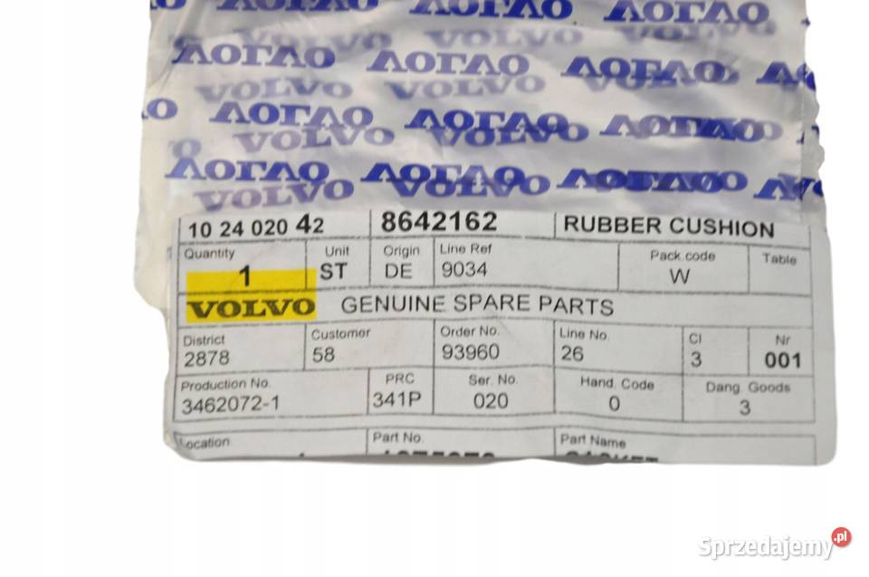 VOLVO S80 XC90 guma poduszka gornej oslony Bielany Wrocławskie