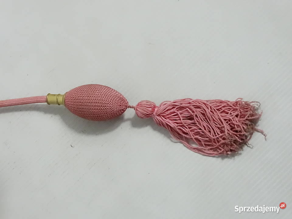 Vintage Flakon na Perfumy z Pompką Porcelana Biłgoraj