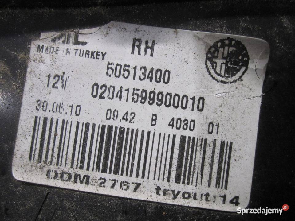 GIULIETTA 10r lampa prawa tył 50513400 osobowe Lampy tylne