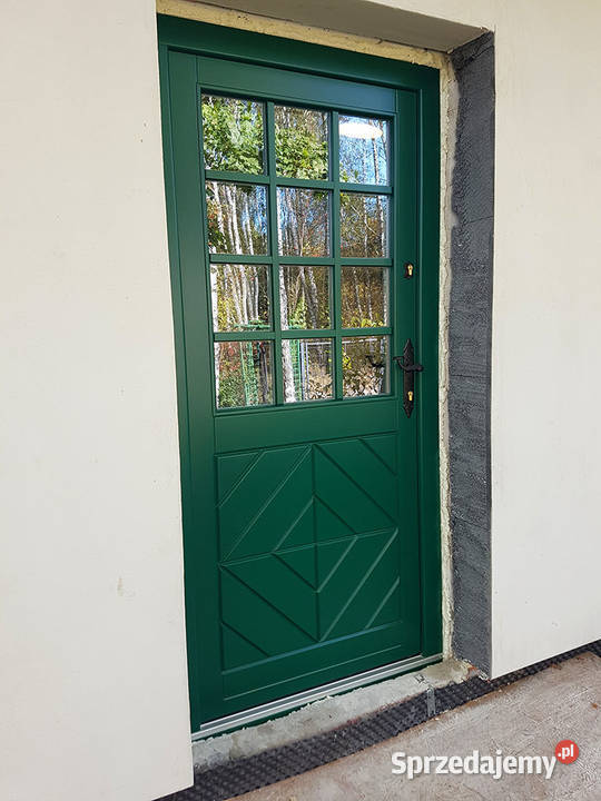 DRZWI ZEWNĘTRZNE WEJŚCIOWE DREWNIANE RETRO 4 Mszana Dolna