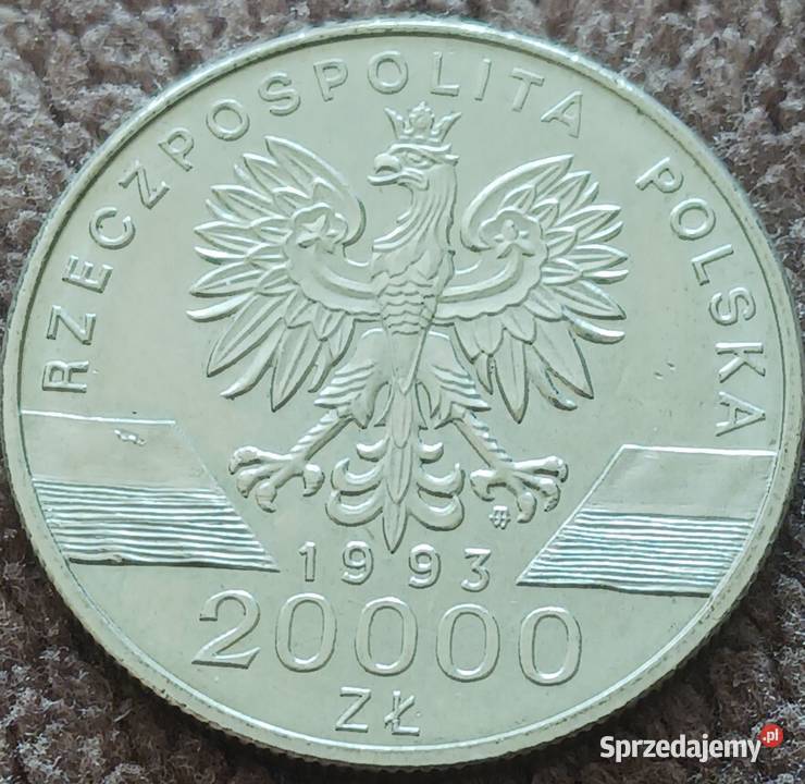 20000 Jaskółki 1993 r mennicze Konin