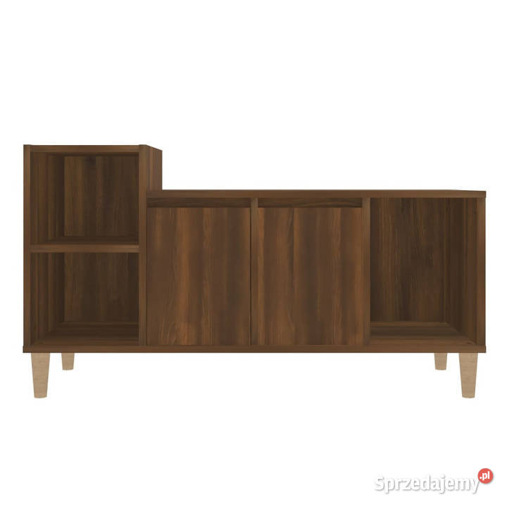 Szafka pod telewizor brązowy dąb 100x35x55 RTV