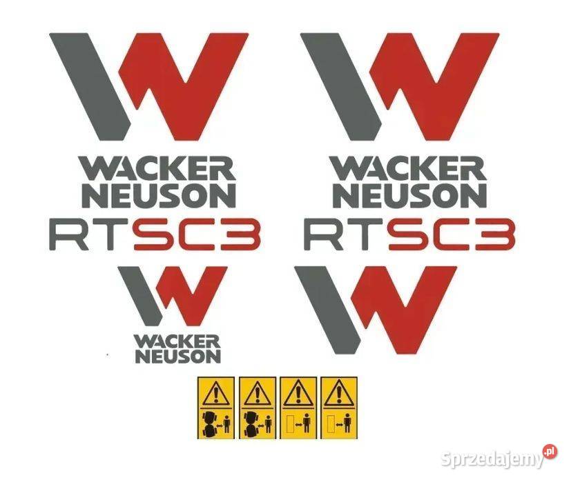 Naklejki oklejenie naklejka WACKER NEUSON RTSC3 Janików sprzedam