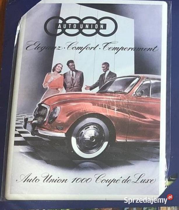 Szyldy reklamowe metalowe Audi i Peugeot