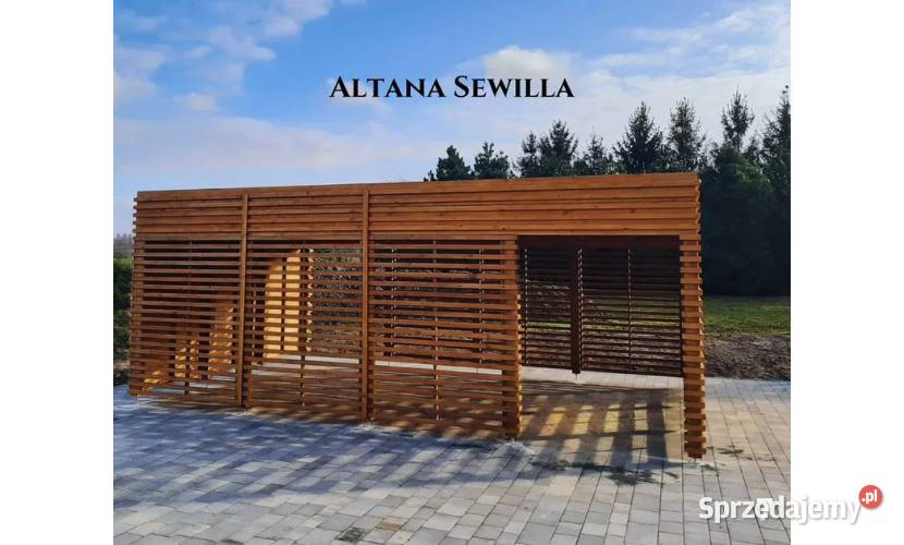 Altana drewniana nowoczesna Sewilla Szybka Łódź