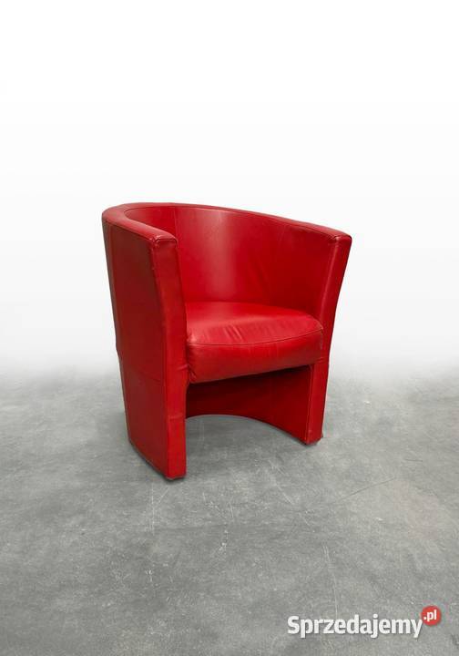 Czerwone fotele skórzane 2 sztuki Sufczyn sprzedam