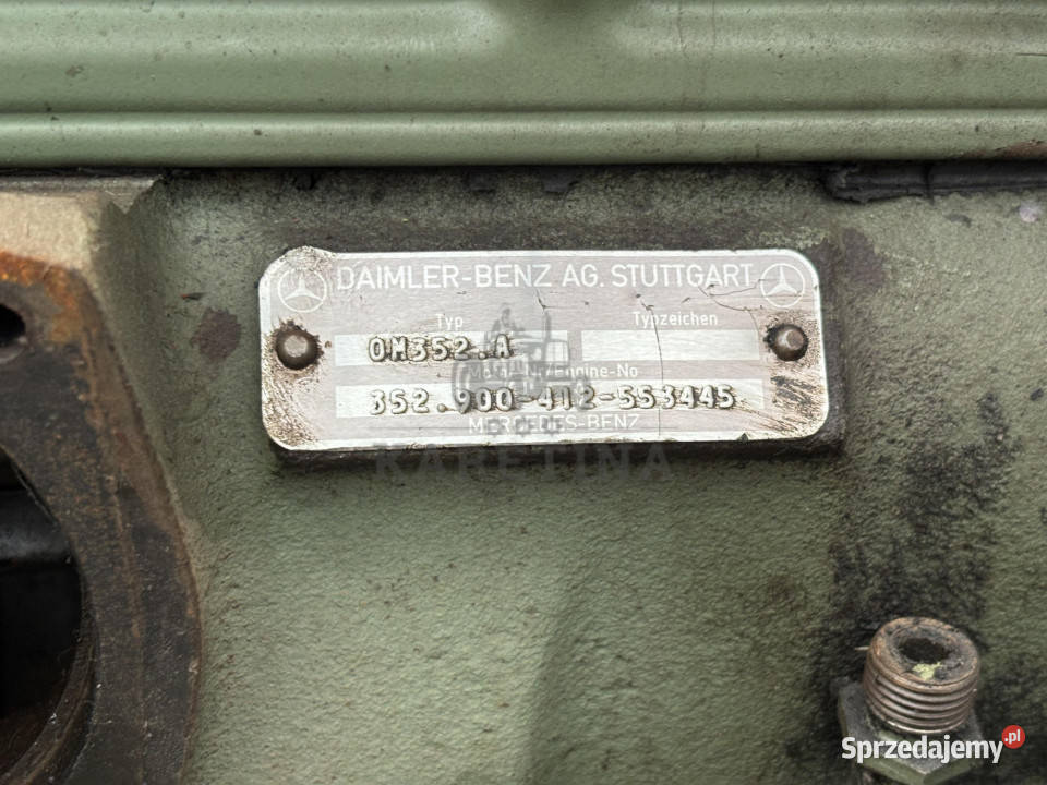 Daimler Benz Mercedes OM352 352900 Silnik Części wielkopolskie Jastrzębniki