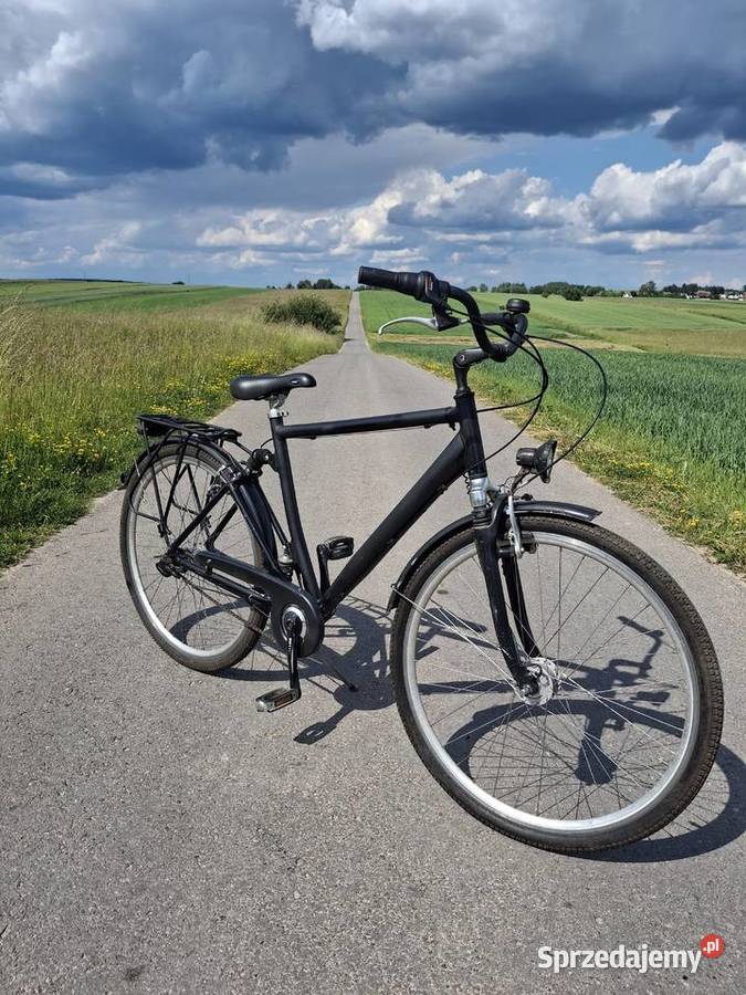 Rower MiejskiTrekkingowy Męski 28 Czarny Bodzentyn