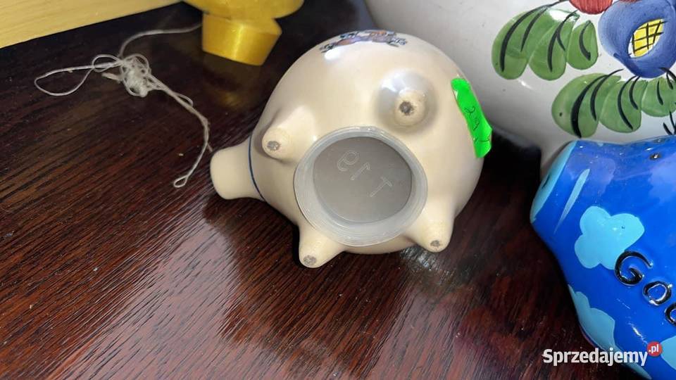 Skarbonka świnka Największa w kwiatki Sygnowana pomorskie Gdańsk sprzedam