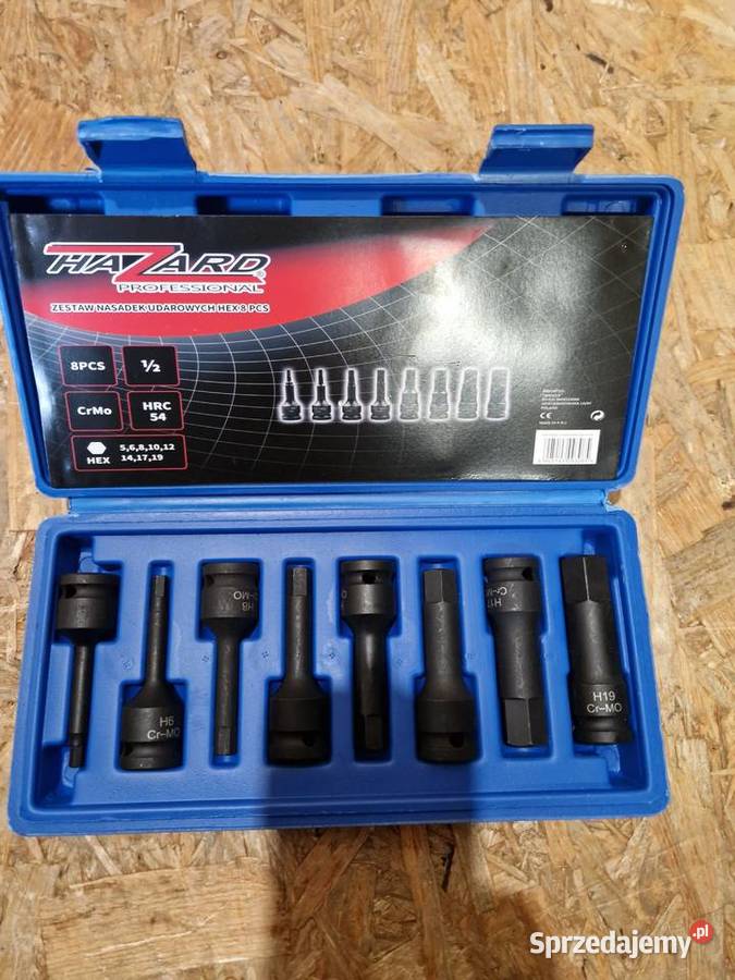 KLUCZE NASADKI UDAROWE IMBUS HEX 8 H5K19 CRMO Głogowa sprzedam