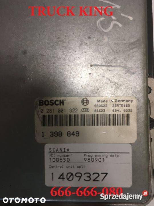KASETA KOMPUTER SCANIA 1409327 BOSCH Osiek sprzedam