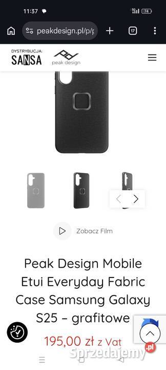 Etui case Samsung s25 peak design Pokrowce, futerały i kabury Piaseczno