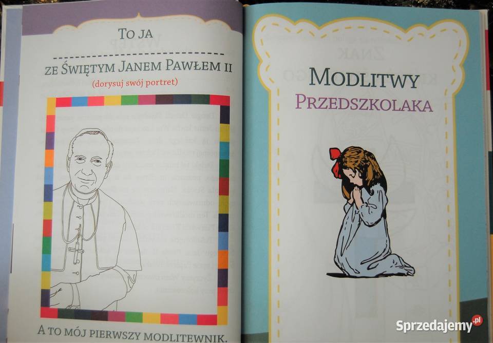 Modlitewnik dzieci kolorowanka zawieszka Anioł Książki dla dzieci Lublin