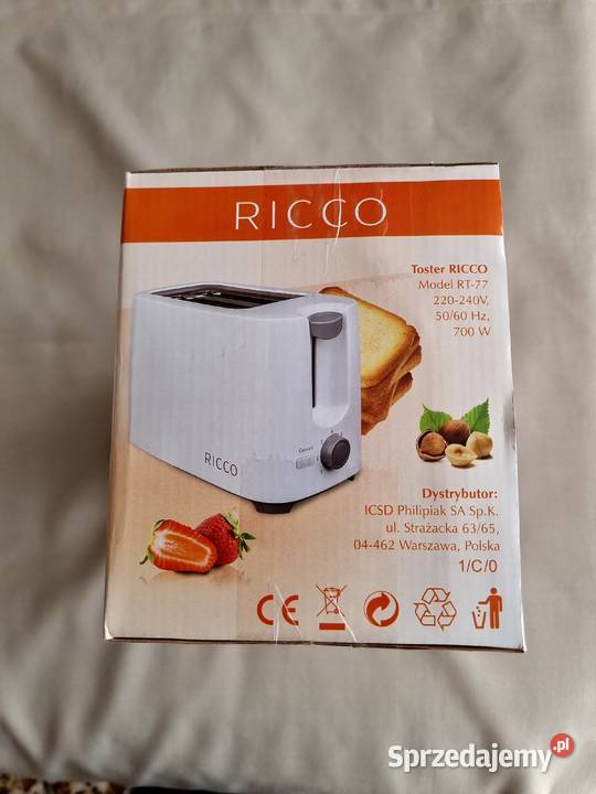 Toster model RT77 RICCO Legionowo