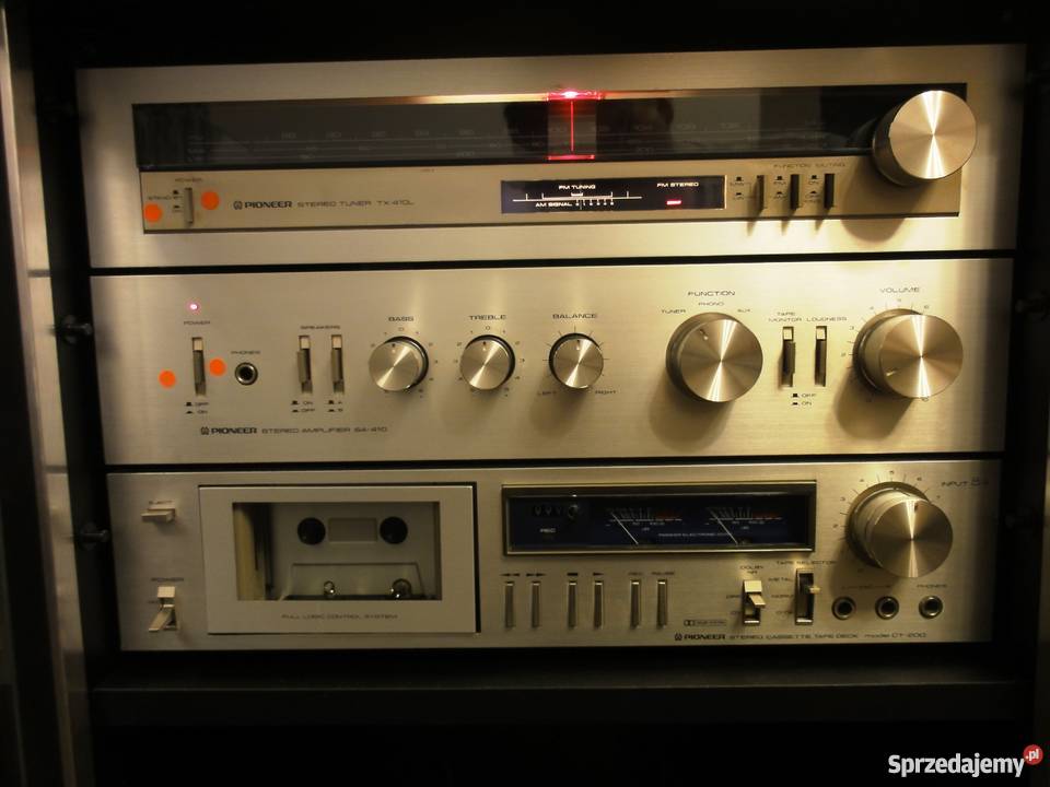 wieża vintage Pioneer SA 410 TX 410L CT 200 CS