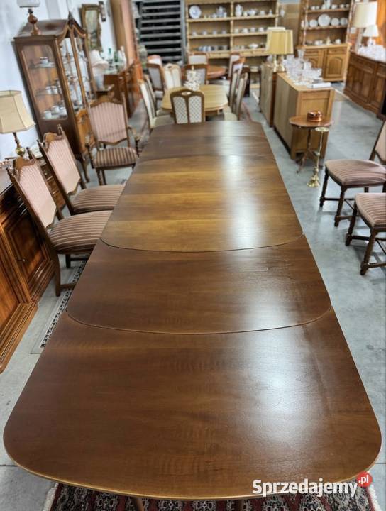 Duży rozkładany stół drewniany z 4 wkładkami i warmińsko-mazurskie Ełk sprzedam