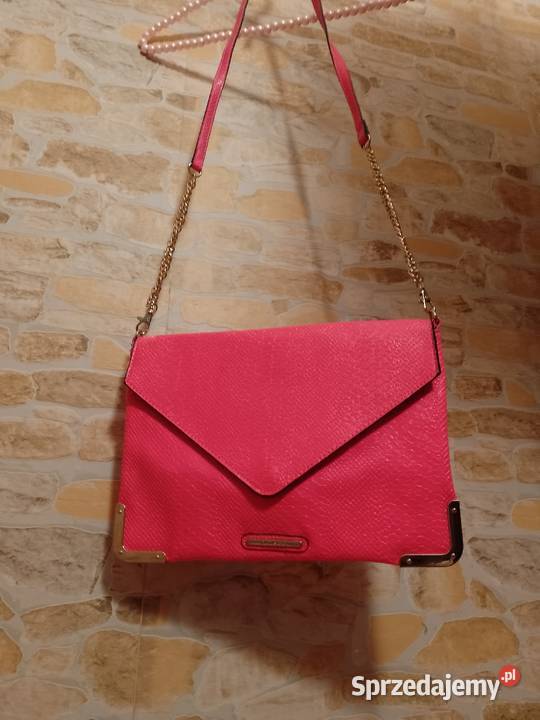 RIVER ISLAND Duża różowa Torebka listonoszka z