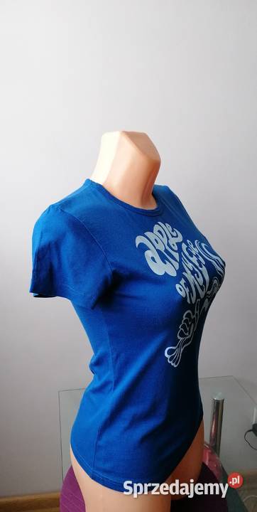 VERO MODA DAMSKI KOBALTOWY TSHIRT RS Topy i koszulki Łódź