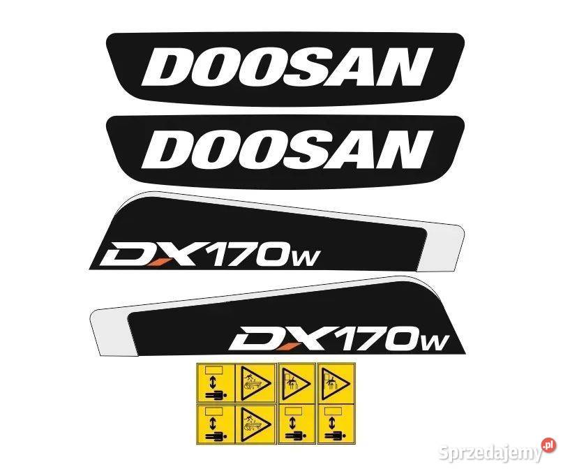 Naklejki oklejenie naklejka DOOSAN DX170W Janików sprzedam