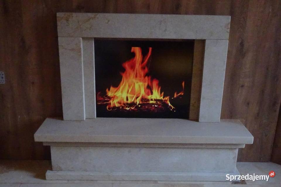 Portale kominkowe kamienne pod wkład elektryczny łódzkie Wielgomłyny sprzedam