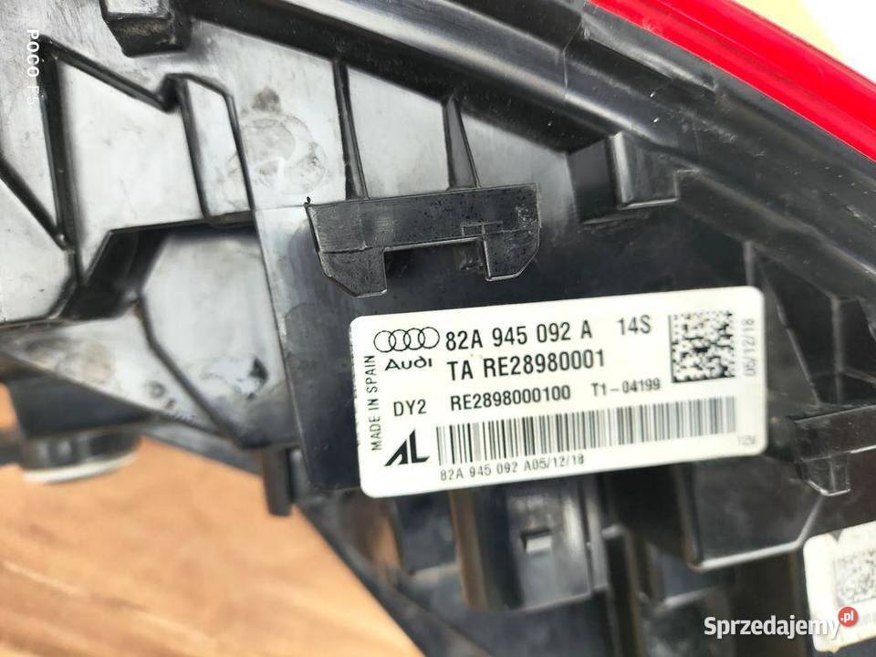 AUDI A1 82A 19 LAMPA PRAWA TYŁ LED