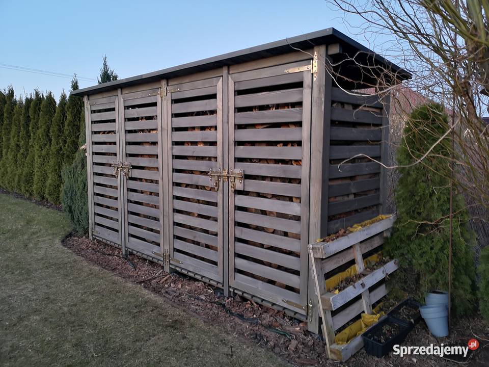 Drewutnia wiata na drewno kominkowe Kalety