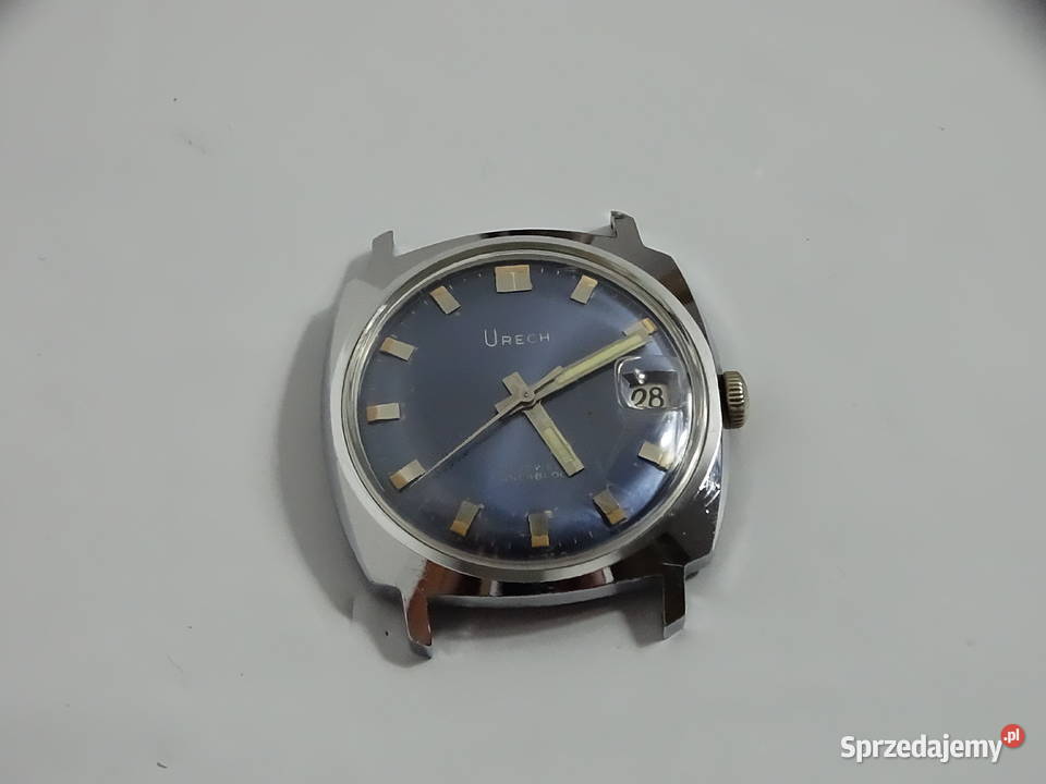 Unikalny Vintage Zegarek URECH z Niebieską Męskie Biłgoraj sprzedam