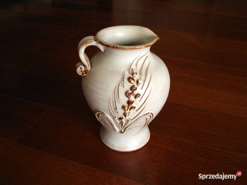 Ceramiczny dzbanek wazon ręcznie wykonany z Krapkowice sprzedam