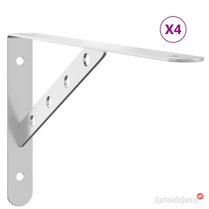 Wsporniki do półek 4 30x25x155 srebrna stal Warszawa