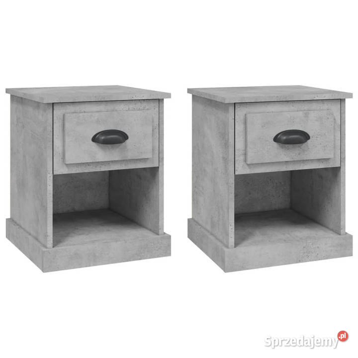 Szafki nocne 2 szarość betonu 39x39x475 WM816137 Nocne Warszawa